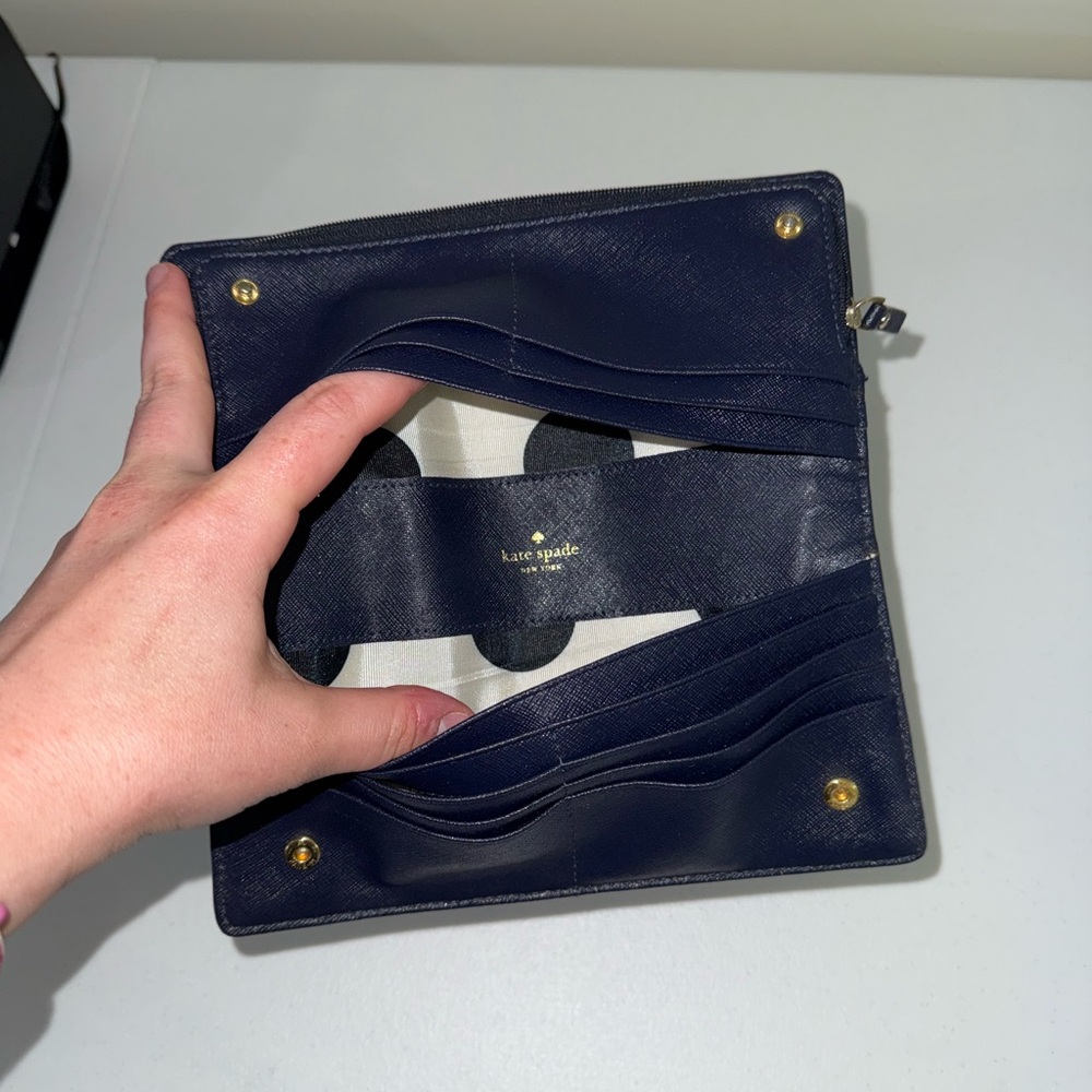 Kate Spade Navy Blue Wallet - Picture 4 of 5